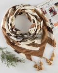 روسری نخی ژاکارد کارلا - مدل 8032 نخی ژاکارد