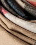 شال پاییزه طرح برند بربری - مدل 2715 موهر