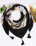 روسری نخی چهارفصل ریتو - مدل 7383 تک رنگ