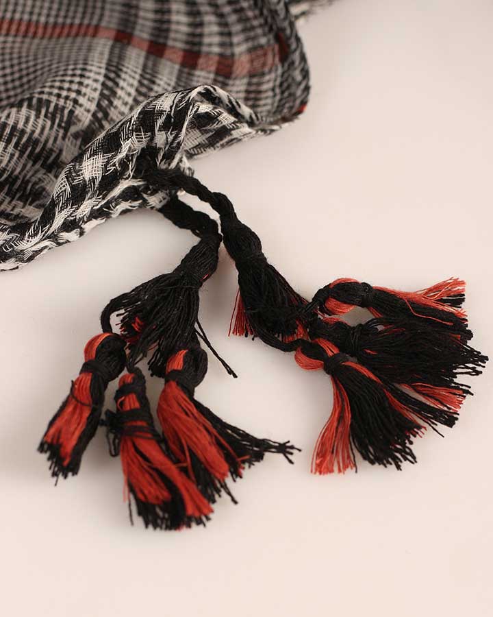 روسری نخی چهارفصل سیمو - مدل 7504 منکوله